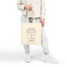 Personalized Jesus + Iced Latte Cotton Canvas Tote Bag - Image 5