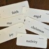 Handmade Vintage Inspired Seasonal Christmas Flashcards-Distressed (Set of 6) on Cardstock - Image 2