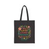 Personalized The World Is Better Because You’re In It Cotton Canvas Tote Bag - Image 5