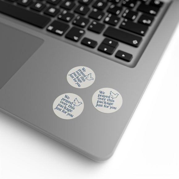 We Prayed Over This Package Just For You – Round Sticker Roll for Small Christian Business Packaging - Image 32