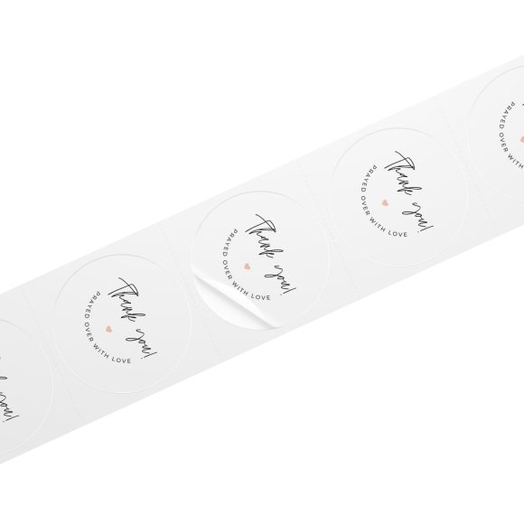 “Thank You! Prayed Over with Love” – Round Sticker Label Roll for Christian Small Business Packaging - Image 41