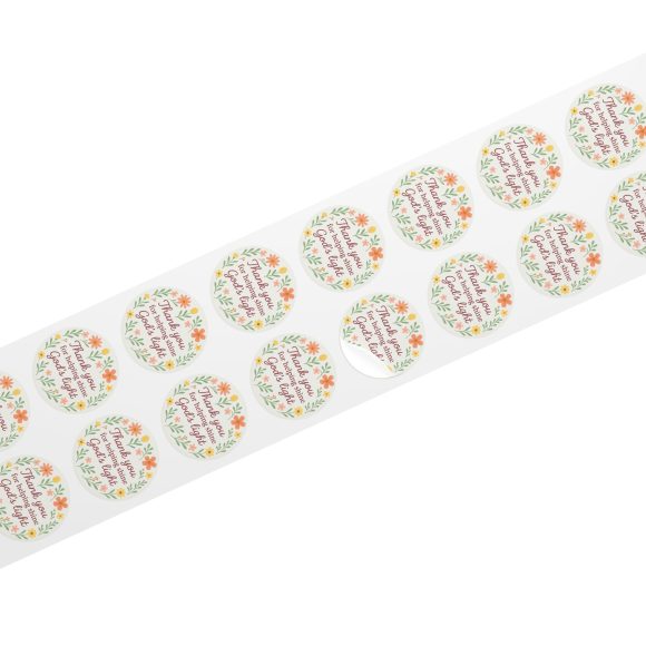 Thank You for Helping Shine God’s Light – Round Sticker Roll for Small Christian Business Packaging - Image 20