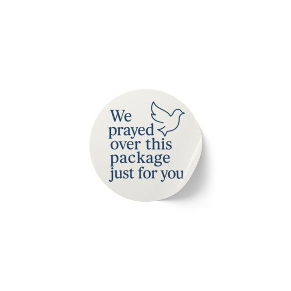 We Prayed Over This Package Just For You – Round Sticker Roll for Small Christian Business Packaging - Image 15