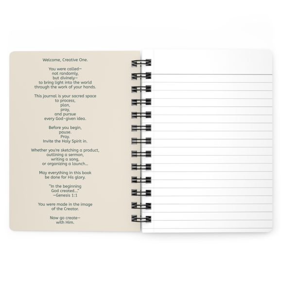 Personalized Called to Create – Spiral Bound Christian Journal for Faith-Filled Creators - Image 3