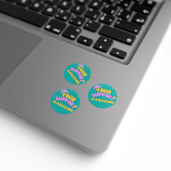 Your Support is a Blessing – Round Sticker Label Roll for Christian Small Business Packaging - Image 32
