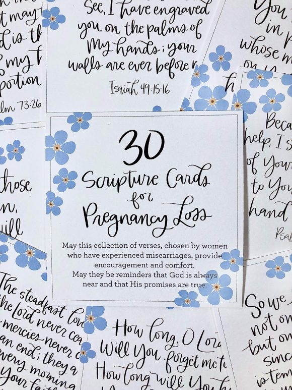 Pregnancy Loss Scripture Card Set