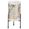Hurricane Candleholder Frost Floral Mom - Image 2