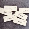 Handmade Vintage Inspired Seasonal Family Phrases Flashcards-Distressed (Set of 6) on Cardstock