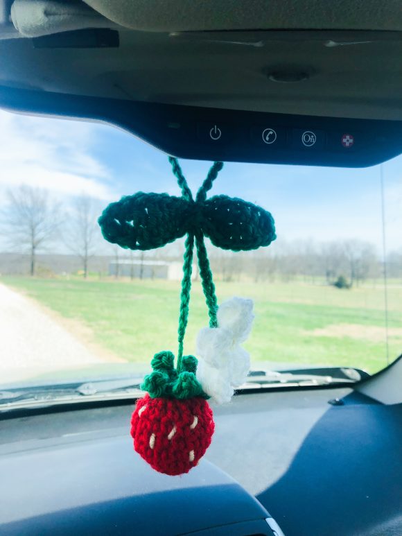 Strawberry Car Charm