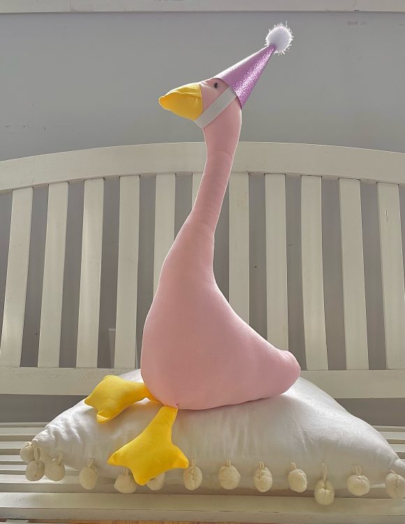 Handsewn Lucy Goose- Pink