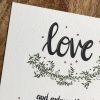 Personalised wedding and anniversary print featuring the beautiful words from 1 Corinthians 13:7 - Image 2