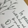 Psalm 4:8. A beautiful hand-lettered print illustrated with delicate watercolour flowers. - Image 2