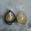 Citrine, Apatite Moon Phase Earrings - Image 2
