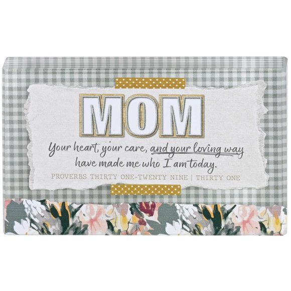 Tabletop Glass Plaque Mom Your Heart - Image 3
