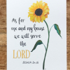 As for me and my house we will serve the Lord, Joshua 24:15. Beautiful hand-lettered bible verse print.