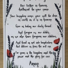 The Lord's Prayer. A beautiful hand-lettered print.