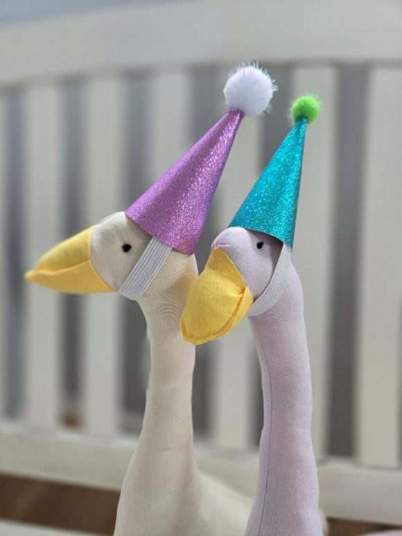 Handsewn Lucy Goose- White - Image 3