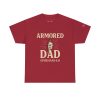 Personalized Armored Dad – Unisex Heavy Cotton Tee - Image 53