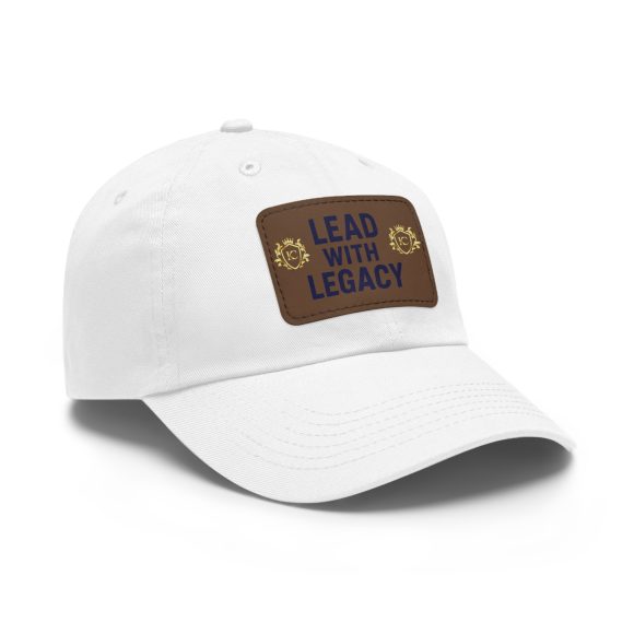 Lead With Legacy Dad Hat with Leather Patch - Image 3