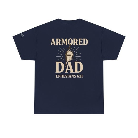 Personalized Armored Dad – Unisex Heavy Cotton Tee - Image 62