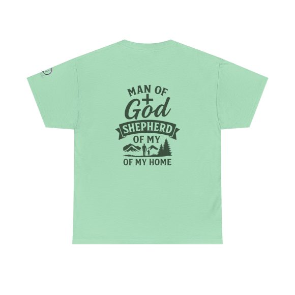Personalized Man of God – Shepherd of My Home Heavy Cotton Tee - Image 49