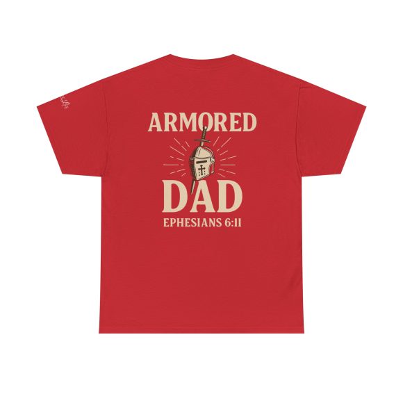 Personalized Armored Dad – Unisex Heavy Cotton Tee - Image 50