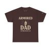Personalized Armored Dad – Unisex Heavy Cotton Tee - Image 2