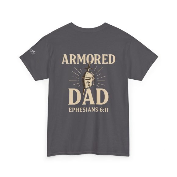 Personalized Armored Dad – Unisex Heavy Cotton Tee - Image 40