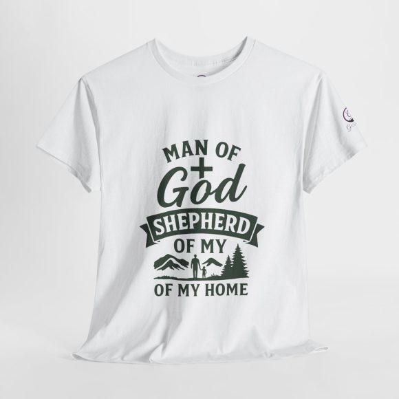 Personalized Man of God – Shepherd of My Home Heavy Cotton Tee - Image 7
