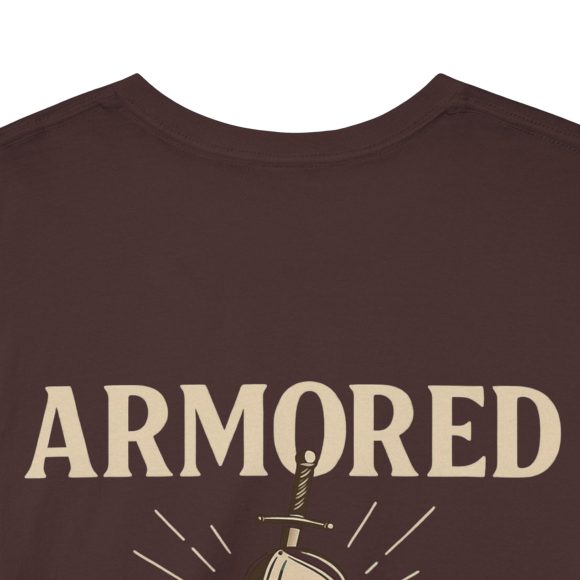 Personalized Armored Dad – Unisex Heavy Cotton Tee - Image 10