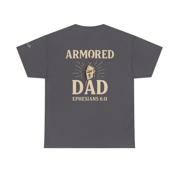 Personalized Armored Dad – Unisex Heavy Cotton Tee - Image 38