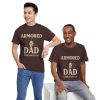 Personalized Armored Dad – Unisex Heavy Cotton Tee - Image 15