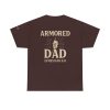 Personalized Armored Dad – Unisex Heavy Cotton Tee - Image 3
