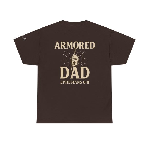 Personalized Armored Dad – Unisex Heavy Cotton Tee - Image 30
