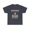 Personalized Armored Dad – Unisex Heavy Cotton Tee - Image 41