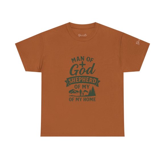 Personalized Man of God – Shepherd of My Home Heavy Cotton Tee - Image 32