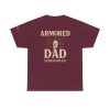 Personalized Armored Dad – Unisex Heavy Cotton Tee - Image 26