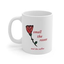 Mug 11oz - Funny Rose Hand-Drawn Adorable Design